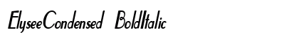 ElyseeCondensed BoldItalic Preview