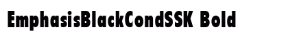 EmphasisBlackCondSSK Bold preview