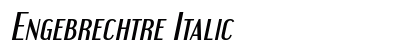 Engebrechtre Italic Preview
