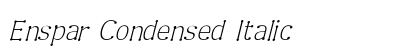 Enspar Condensed Italic Preview