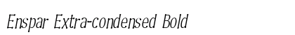 Enspar Extra-condensed Bold Preview