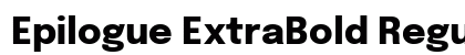 Epilogue ExtraBold Regular preview