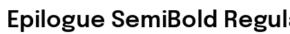Epilogue SemiBold Regular preview