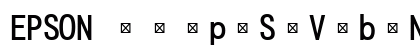 EPSON &#65535;&#65535;&#65535;p&#65535;S&#65535;V&#65535;b&#65535;N&#65535;&#770;a Regular preview