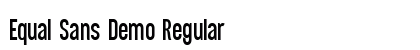 Equal Sans Demo Regular preview