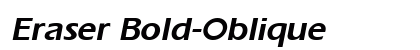 Eraser Bold-Oblique Preview