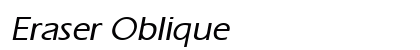 Eraser Oblique Preview