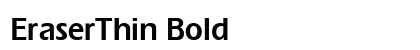EraserThin Bold preview