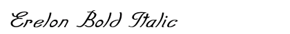 Erelon Bold Italic preview