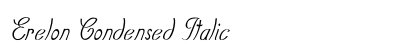 Erelon Condensed Italic Preview