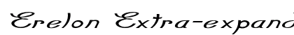 Erelon Extra-expanded Bold Preview