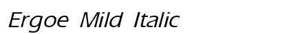 Ergoe Mild Italic Preview