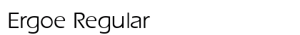 Ergoe Regular Preview