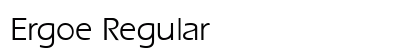 Ergoe Regular Preview