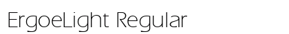 ErgoeLight Regular preview