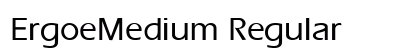 ErgoeMedium Regular preview