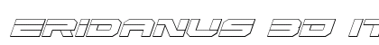 Eridanus 3D Italic Italic preview