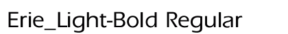Erie_Light-Bold Regular preview