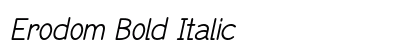 Erodom Bold Italic preview