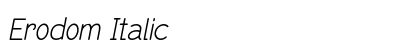 Erodom Italic preview