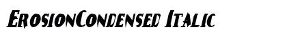 ErosionCondensed Italic preview