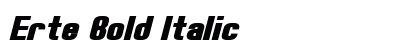 Erte Bold Italic Preview