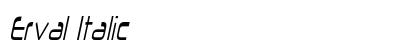 Erval Italic preview