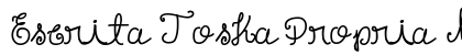 Escrita Toska Propria Med Italic preview