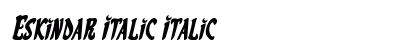 Eskindar Italic Italic preview
