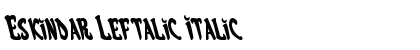 Eskindar Leftalic Italic preview