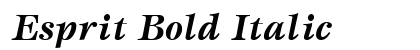 Esprit Bold Italic preview