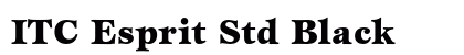 ITC Esprit Std Black Preview