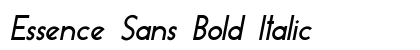 Essence Sans Bold Italic preview