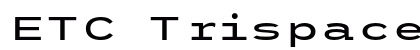 ETC Trispace SemiBold Extended Preview