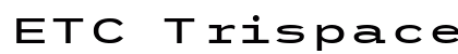 ETC Trispace SemiBold Extended Preview