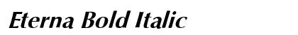 Eterna Bold Italic preview