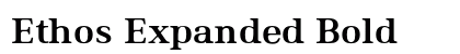 Ethos Expanded Bold preview