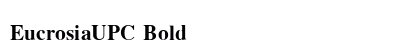 EucrosiaUPC Bold Preview