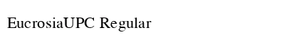 EucrosiaUPC Regular Preview
