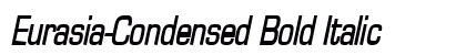 Eurasia-Condensed Bold Italic Preview