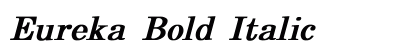 Eureka Bold Italic Preview