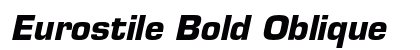 Eurostile Bold Oblique Preview