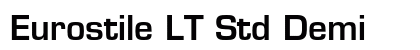 Eurostile LT Std Demi preview