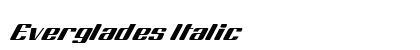 Everglades Italic preview
