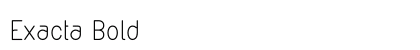 Exacta Bold preview