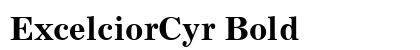 ExcelciorCyr Bold preview