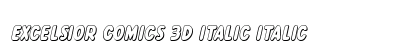 Excelsior Comics 3D Italic Italic preview