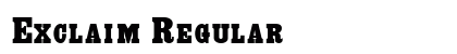 Exclaim Regular preview