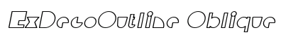 ExDecoOutline Oblique preview