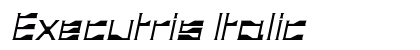 Executris Italic Preview